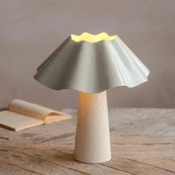 Graham & Green Table Lamps<Eldon Ivory Enamel Table Lamp Small