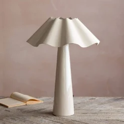 Graham & Green Table Lamps<Eldon Ivory Enamel Table Lamp Large