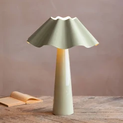 Graham & Green Table Lamps<Eldon Sage Enamel Table Lamp Large