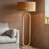 Graham & Green Floor Lamps<Enzo Wooden Floor Lamp