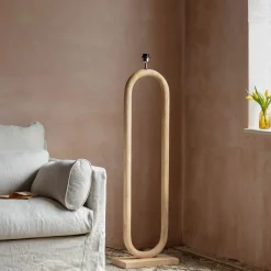 Graham & Green Floor Lamps<Enzo Wooden Floor Lamp