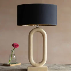 Graham & Green Table Lamps<Enzo Wooden Table Lamp