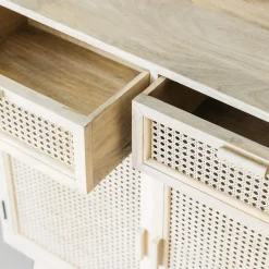 Graham & Green Cabinets & Cupboards<Esben Cane Cupboard with Drawers