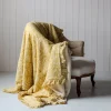 Graham & Green Sofa Throws|Throws & Blankets<Esme Floral Block Printed Sherpa Throw