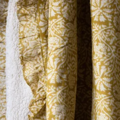 Graham & Green Sofa Throws|Throws & Blankets<Esme Floral Block Printed Sherpa Throw