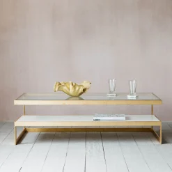 Graham & Green Coffee Tables<Estere Gold and Marble Coffee Table