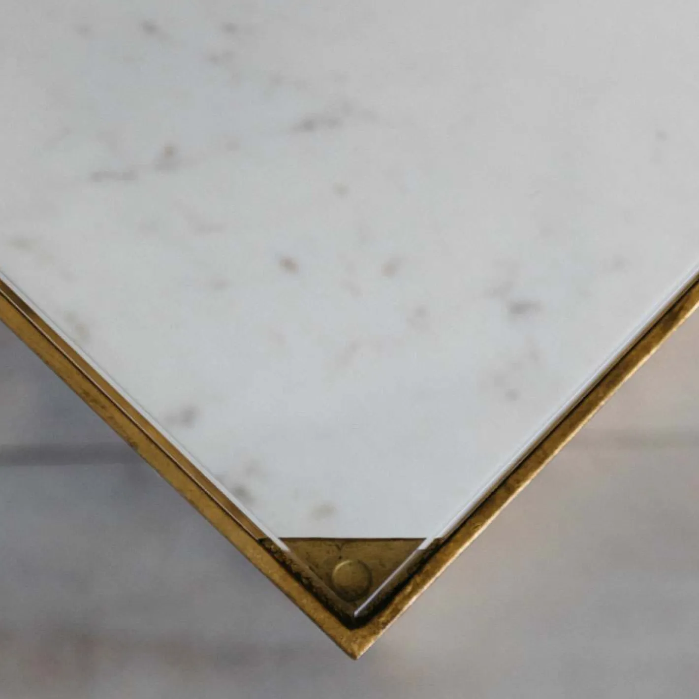 Graham & Green Coffee Tables|Side Tables<Estere Gold and Marble Side Table