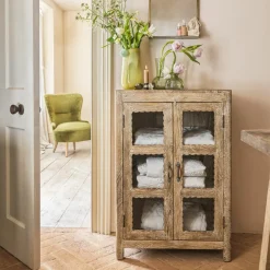 Graham & Green Cabinets & Cupboards<Ethan Wooden & Glass Cabinet
