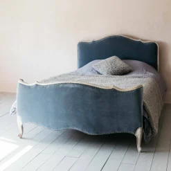 Graham & Green Beds & Headboards<Evelyn Grey Velvet Beds