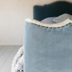 Graham & Green Beds & Headboards<Evelyn Grey Velvet Beds