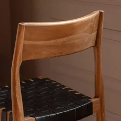 Graham & Green Dining Chairs<Everly Black Leather Chair