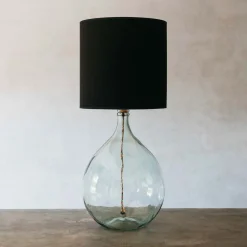 Graham & Green Table Lamps<Extra Large Round Clear Glass Lamp