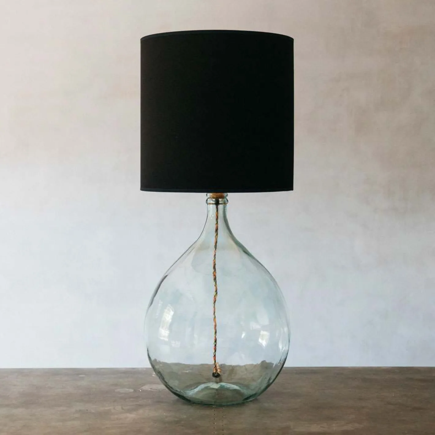 Graham & Green Table Lamps<Extra Large Round Clear Glass Lamp