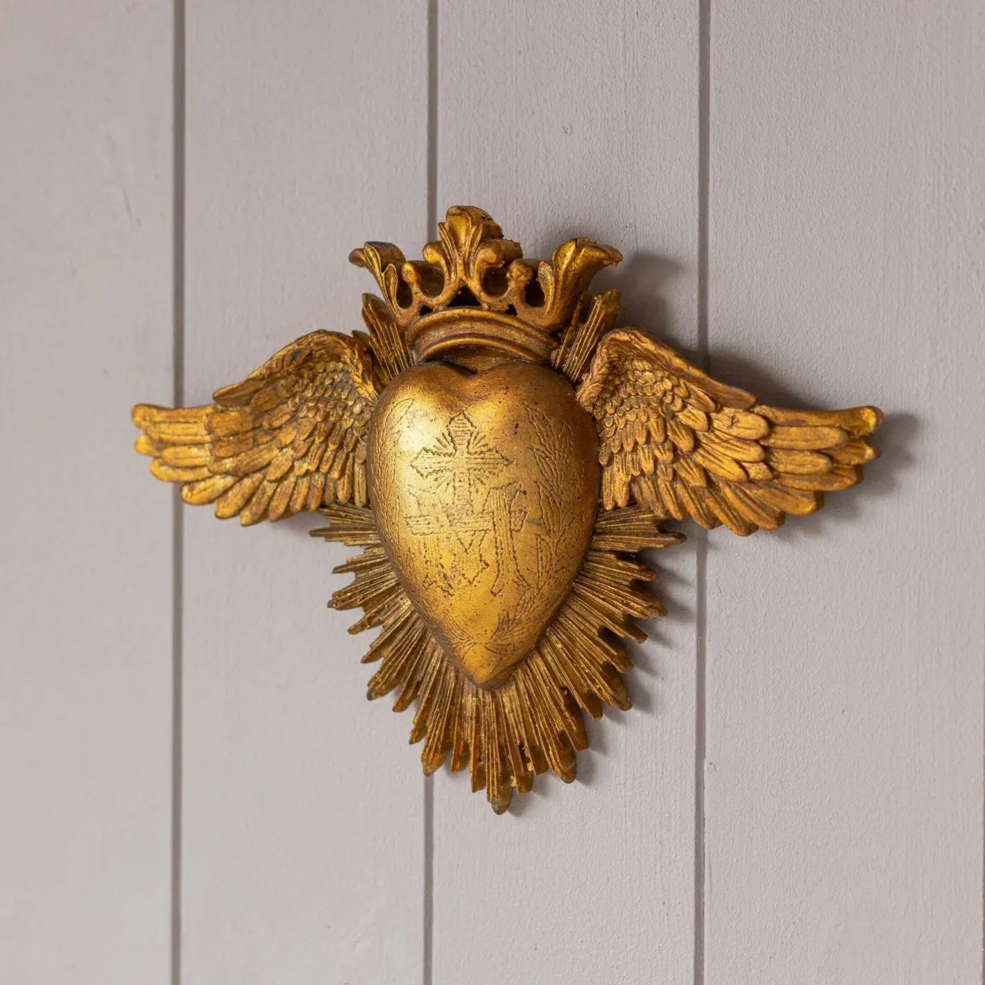 Graham & Green Decorative Accessories<Ex-Voto Gold Heart and Wings