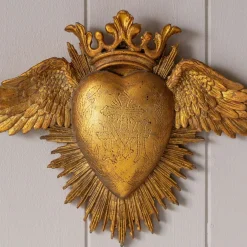 Graham & Green Decorative Accessories<Ex-Voto Gold Heart and Wings