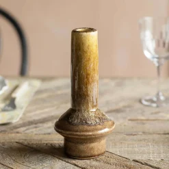 Graham & Green Candle Holders & Candles<Felix Large Olive Ceramic Candle Holder