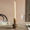 Graham & Green Candle Holders & Candles<Felix Small Olive Ceramic Candle Holder