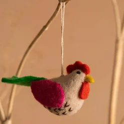 Graham & Green Decorative Accessories<Felt Hen Hanging Decoration
