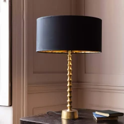 Graham & Green Table Lamps<Femi Antique Brass Table Lamp