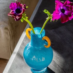Graham & Green Vases & Plant Pots<Fiesta Blue and Yellow Vase