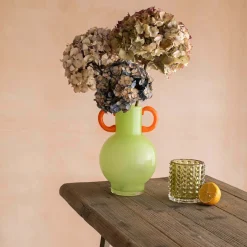 Graham & Green Vases & Plant Pots<Fiesta Green and Orange Vase