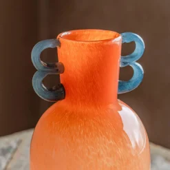 Graham & Green Vases & Plant Pots<Fiesta Orange and Blue Vase