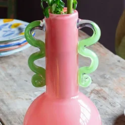 Graham & Green Vases & Plant Pots<Fiesta Pink and Green Vase