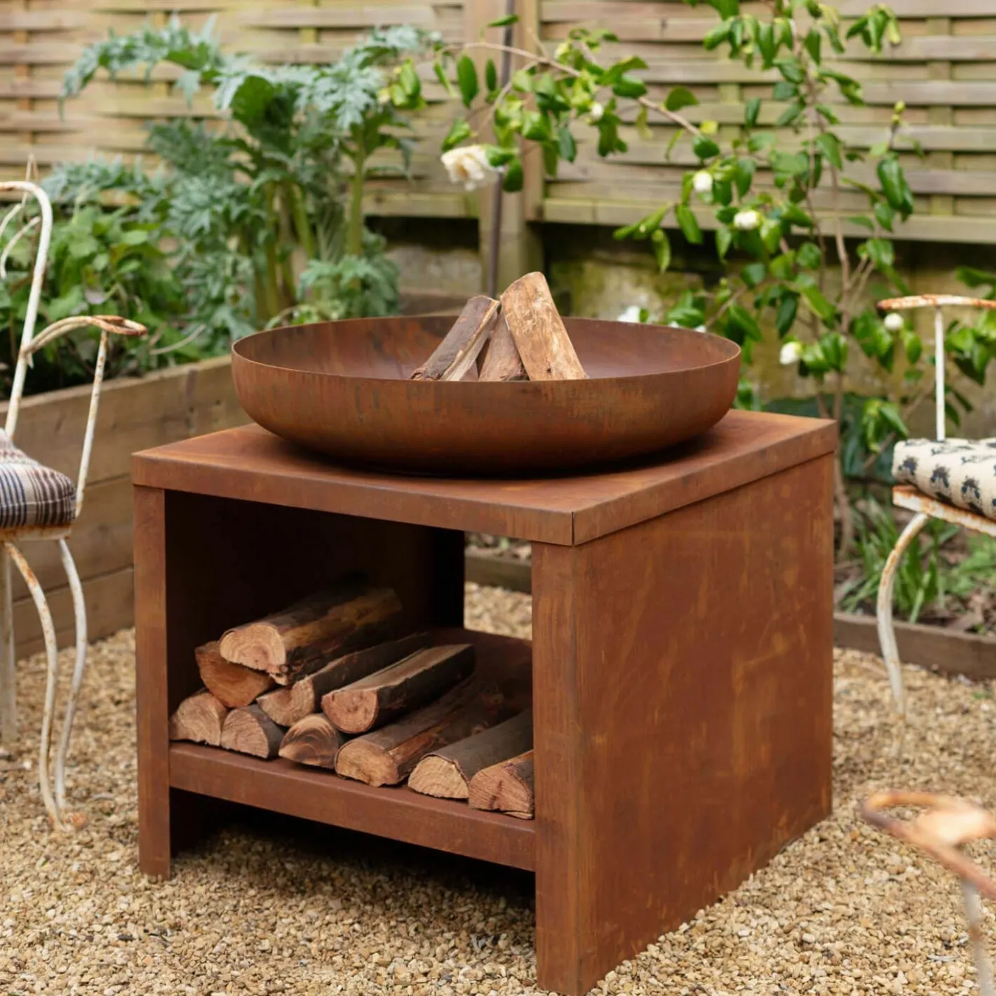 Graham & Green Fire Pits And Bowls|Fire Pits And Bowls<Fire Bowl and Wood Storage