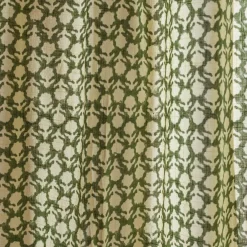 Graham & Green Curtains & Curtain Ties<Floral Block Printed Single Curtains
