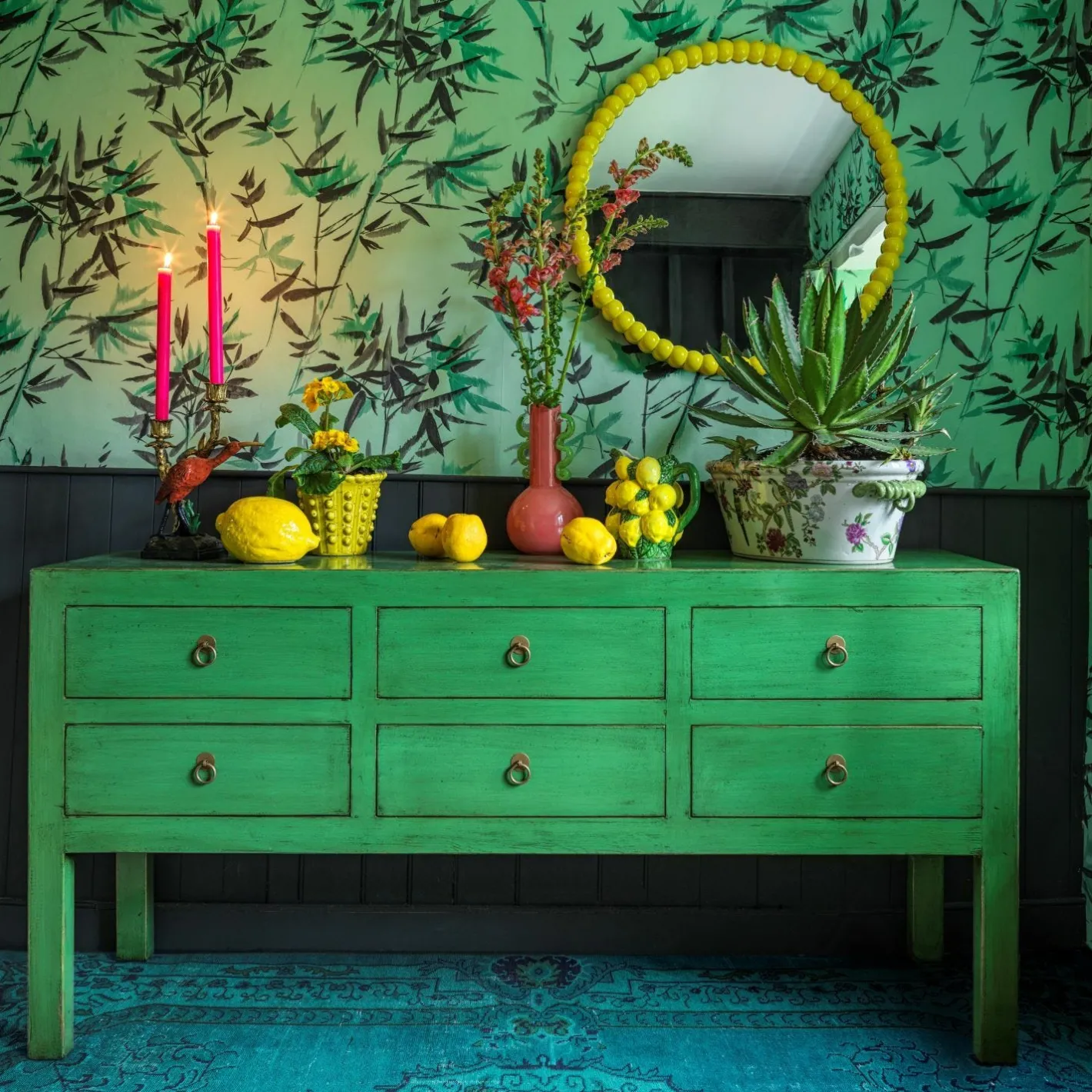 Graham & Green Vases & Plant Pots<Flowers and Parrots Plant Pot