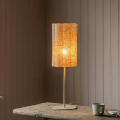 Graham & Green Table Lamps<Fluted Fabric Table Lamp