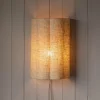 Graham & Green Wall Lights & Sconces<Fluted Natural Linen Wall Lamp