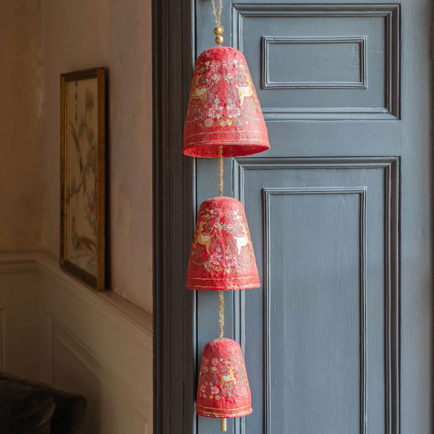 Graham & Green Decorative Accessories<Folk Bell Christmas Garland