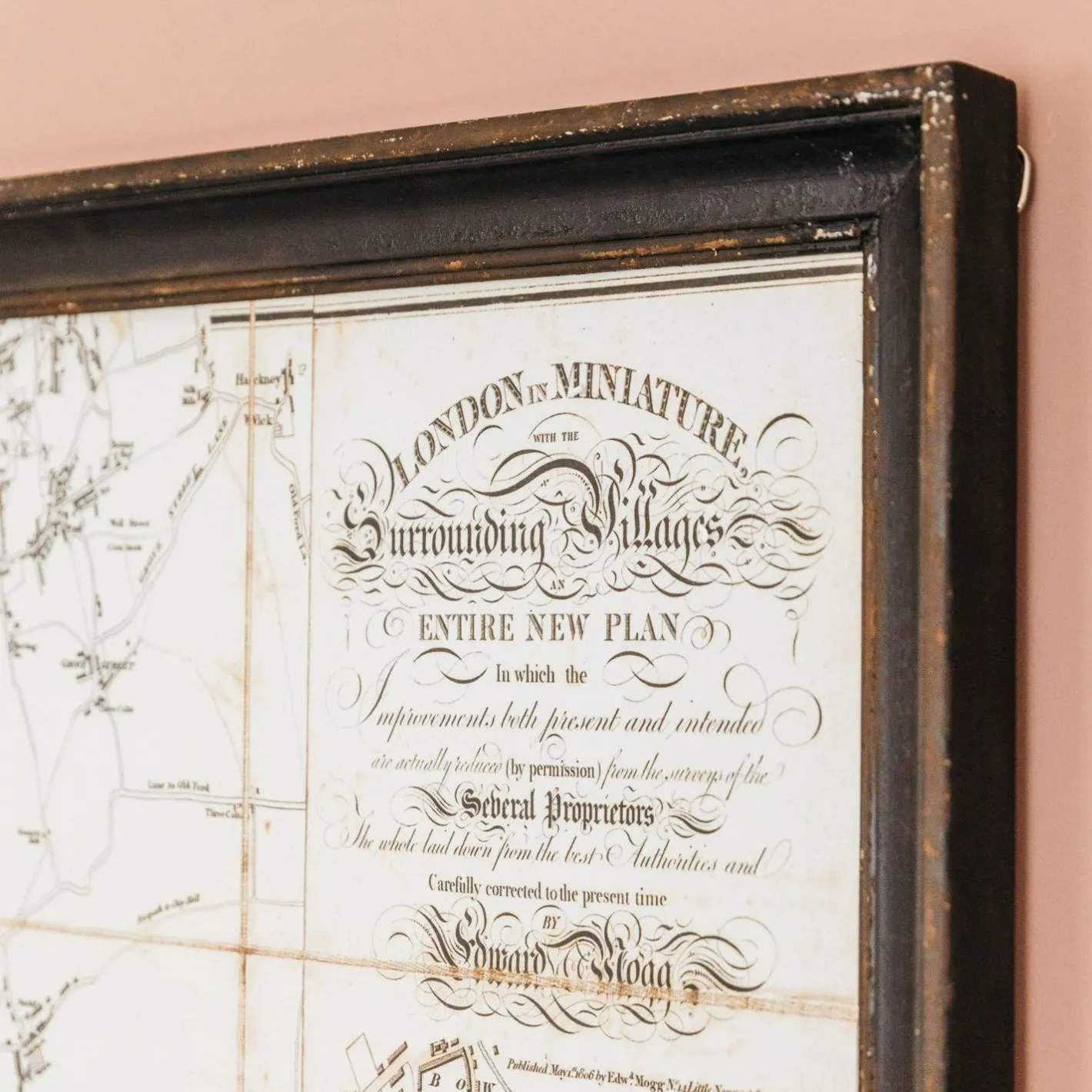 Graham & Green Prints & Wall Art<Framed River Thames Map