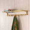 Graham & Green Coat Racks & Hooks|Household Storage<Francine Antique Gold Coat & Luggage Rack
