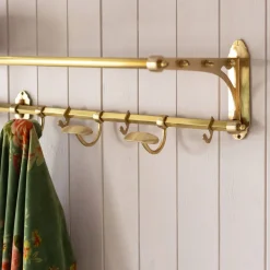 Graham & Green Coat Racks & Hooks|Household Storage<Francine Antique Gold Coat & Luggage Rack