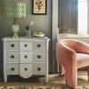 Graham & Green Chests Of Drawers|Chests Of Drawers<Freja Swedish Distressed Three Door Chest of Drawers