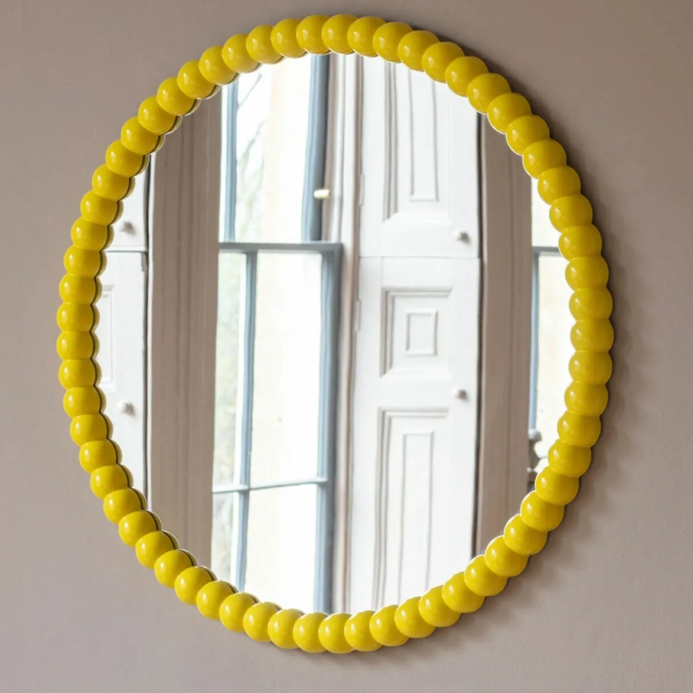 Graham & Green Wall Mirrors<Freya Yellow Wall Mirror