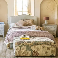 Graham & Green Beds & Headboards<Genevieve Natural Linen King Size Bed