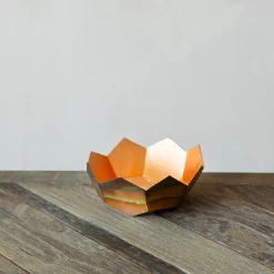 Graham & Green Candle Holders & Candles<Gold and Copper Lotus Tea Light Holder