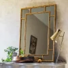 Graham & Green Overmantle Mirrors|Rectangular Mirrors<Gold Bamboo Mirror