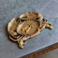 Graham & Green Decorative Accessories|Jewellery Boxes & Trinket Trays<Gold Crab Trinket Dish