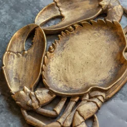 Graham & Green Decorative Accessories|Jewellery Boxes & Trinket Trays<Gold Crab Trinket Dish