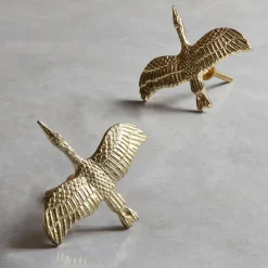 Graham & Green Knobs & Handles<Gold Crane Knob