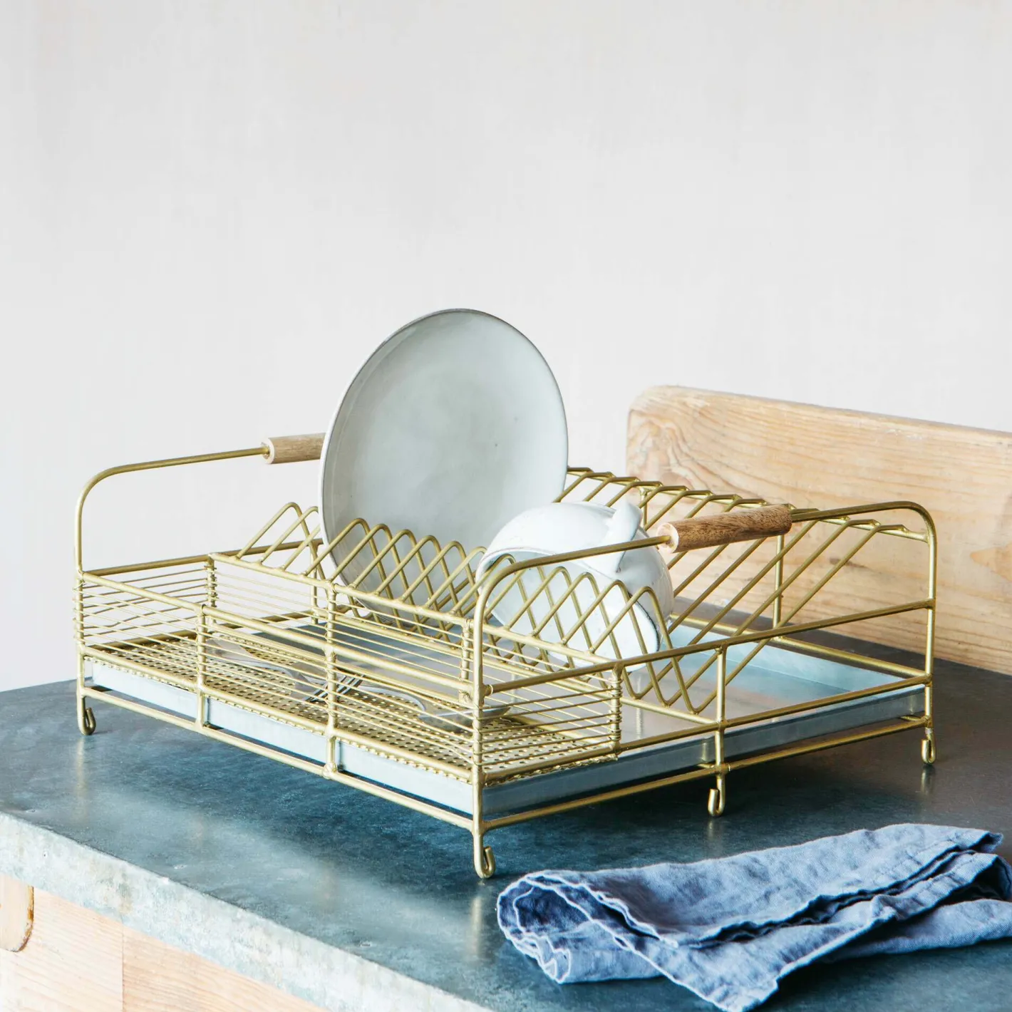 Graham & Green Kitchen Accessories<Gold Dish Rack
