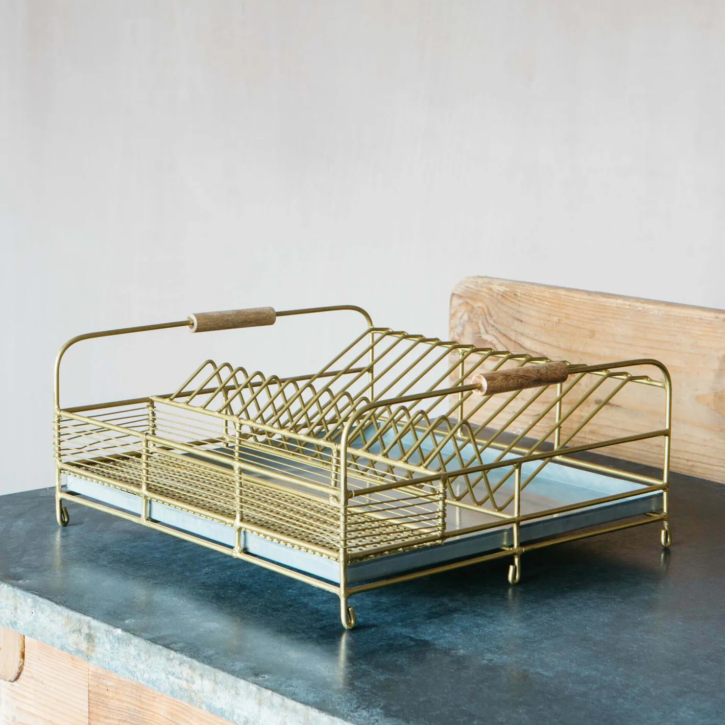 Graham & Green Kitchen Accessories<Gold Dish Rack