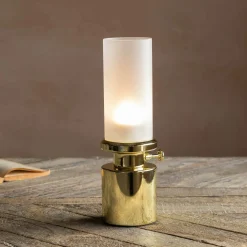 Graham & Green Table Lamps<Gold LED Oil Lamp