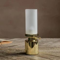 Graham & Green Table Lamps<Gold LED Oil Lamp