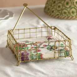 Graham & Green Outdoor Dining|Kitchen Accessories<Gold Mesh Napkin Holder
