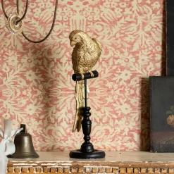 Graham & Green Decorative Accessories<Gold Parrot on a Perch